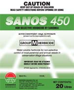 Sanos 450 Non Selective Herbicide, Glyphosate
